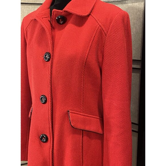 American Rag Women’s Wool Button Pea Coat Jacket Size L RED - Picture 2 of 11